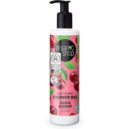 

Смягчающий гель для душа «Вишня и черника» 280мл, Organic Shop