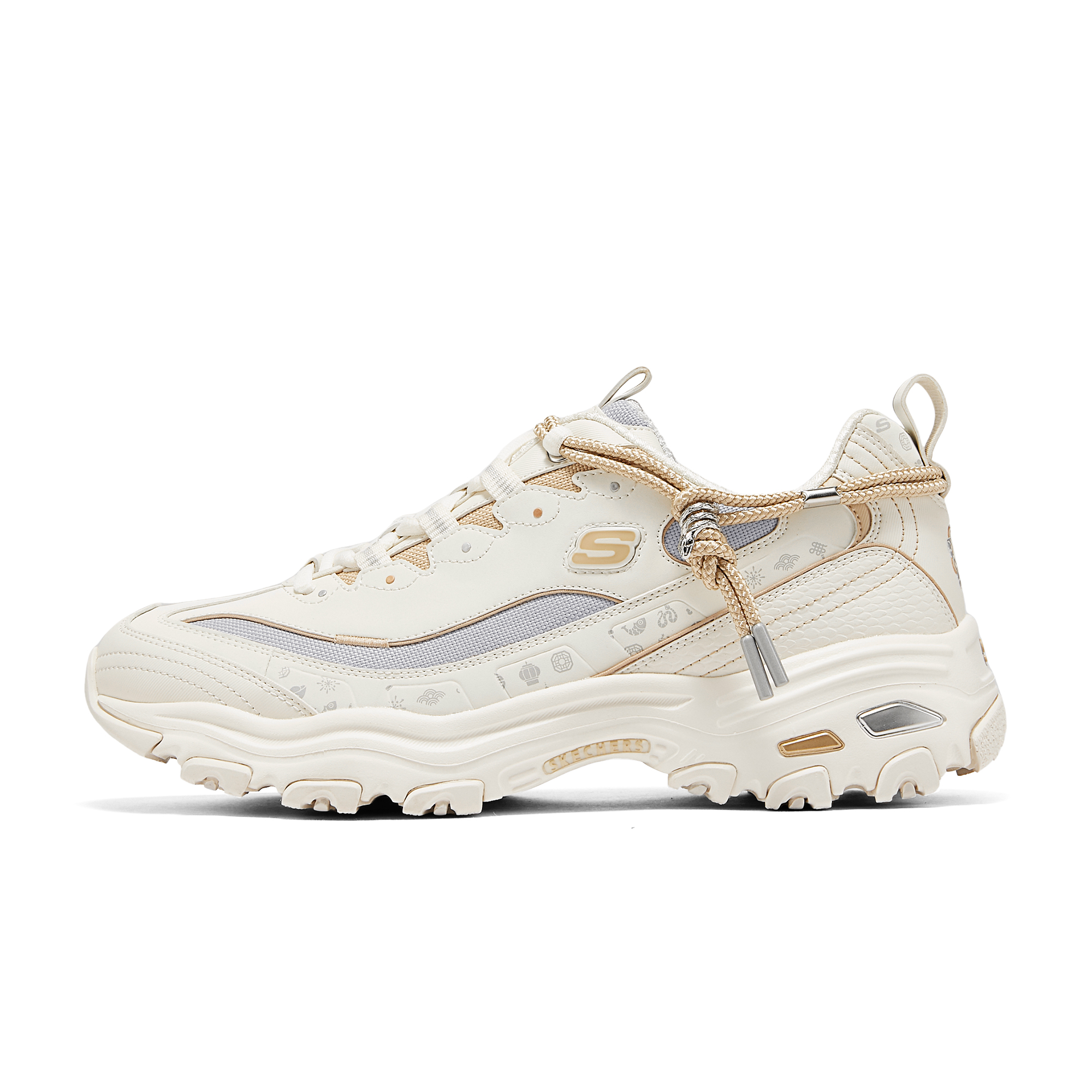 

Skechers Низкие массивные кроссовки D'LITES 1.0, мужские, бежевые