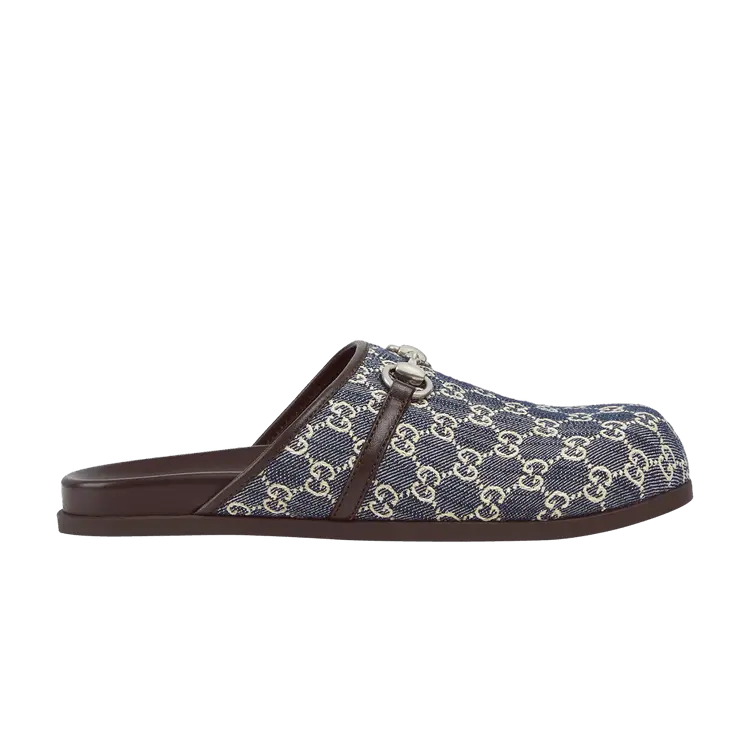 

Мюли Gucci Rhein Mule 'GG Denim - Beige Blue', синий