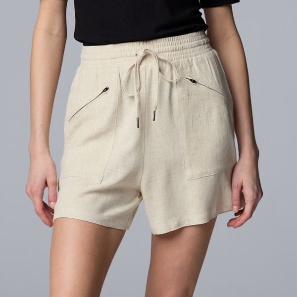 

Женские шорты на молнии спереди Simply Vera Vera Wang, цвет vera flax