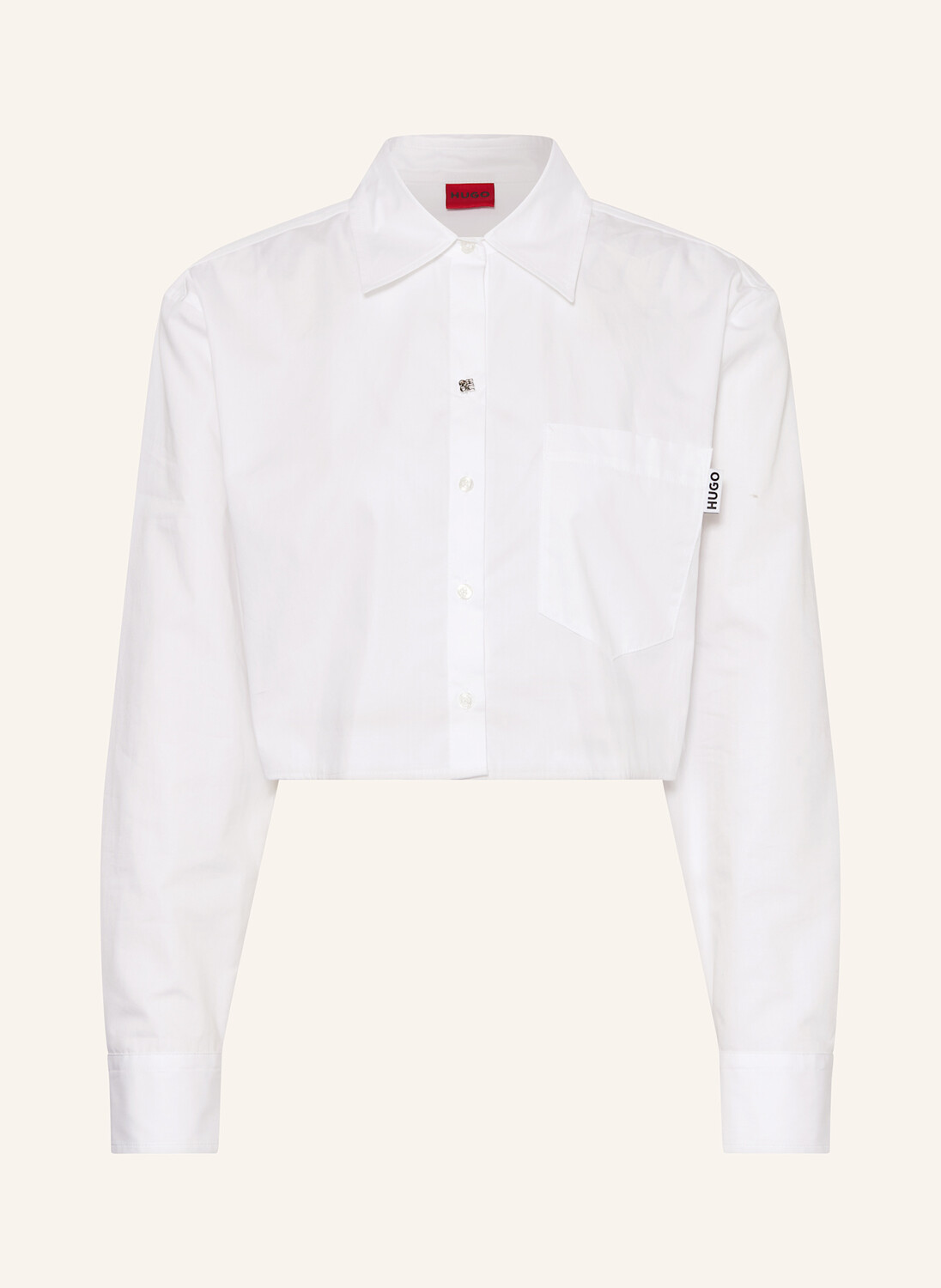 

Укороченная блузка-рубашка ecarla HUGO, белый