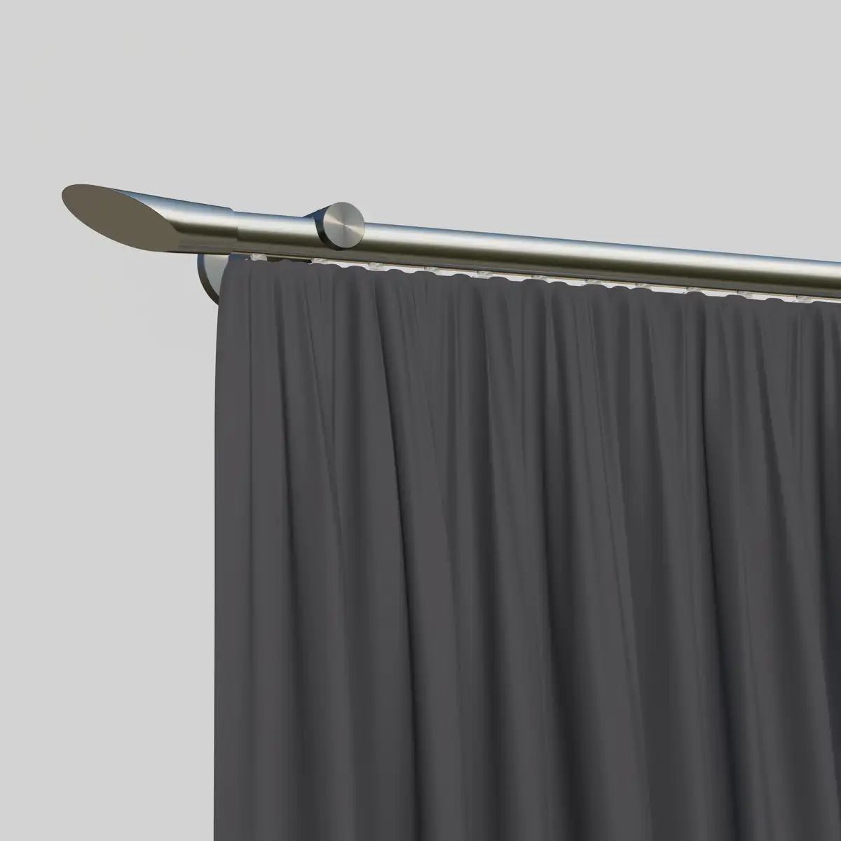 

Карниз indeko "Marbella", 1 направляющая, желаемая длина, полный комплект, включая кольца и крепежный материал 410 см, цвет edelstahlfb