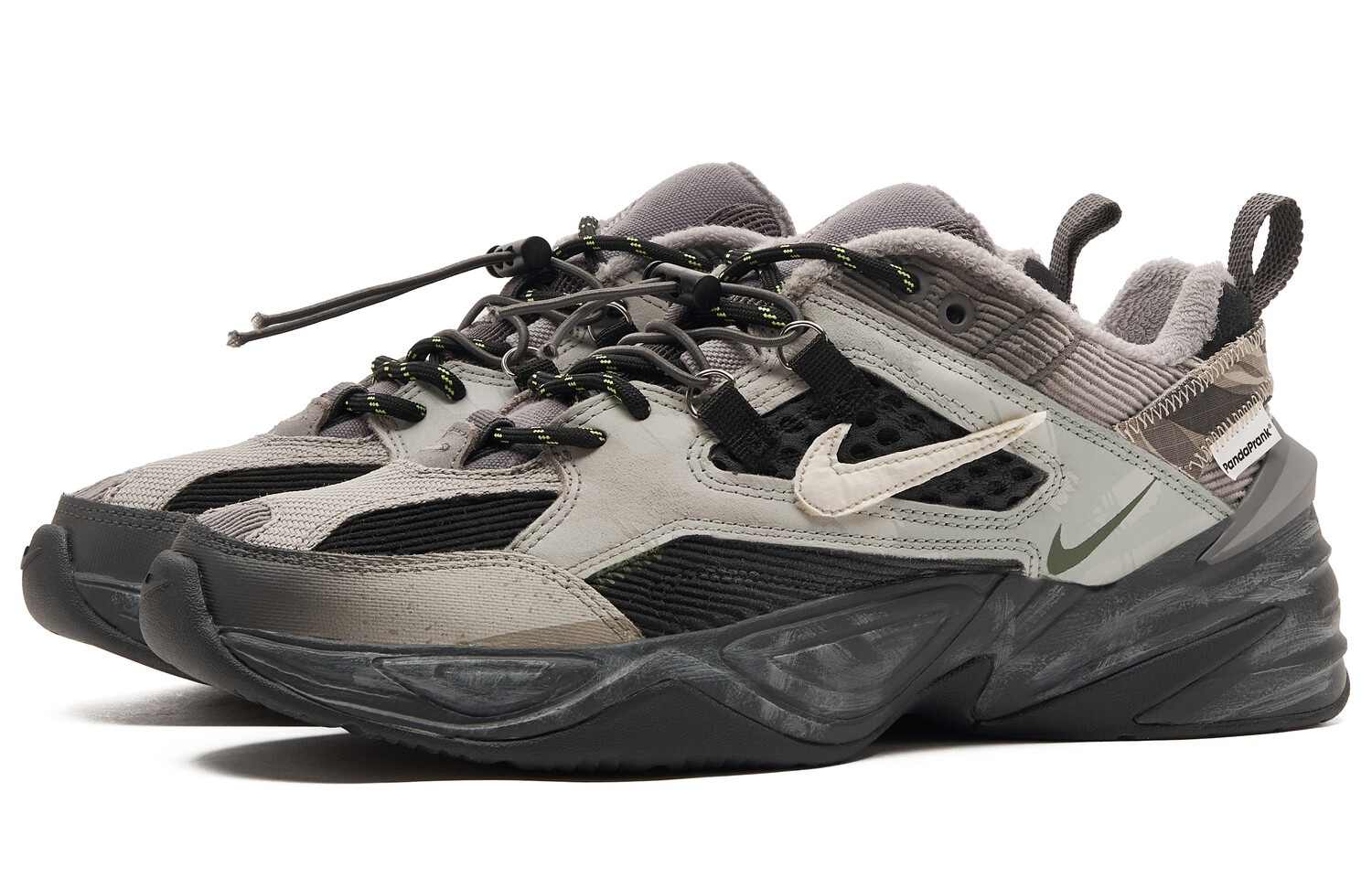 Кроссовки Nike M2K Chunky Sneakers Unisex Low-top Black/grey, черный/белый/серый — фото 3