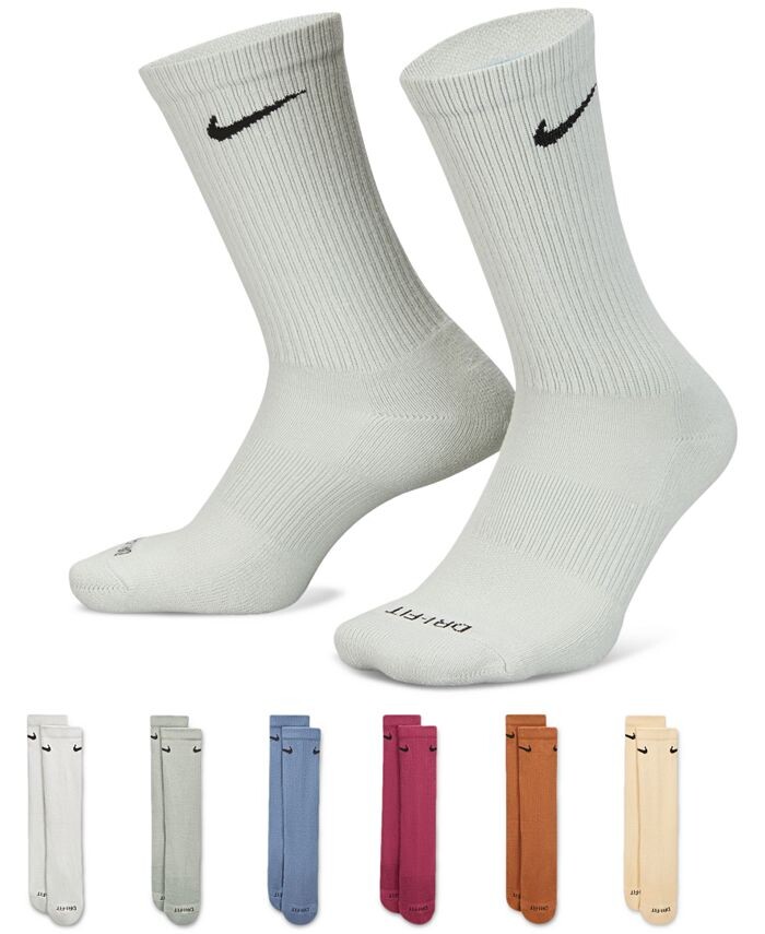 

Мужские носки для тренировок с мягкой подкладкой на каждый день (6 пар) Nike, цвет Multicolor/White