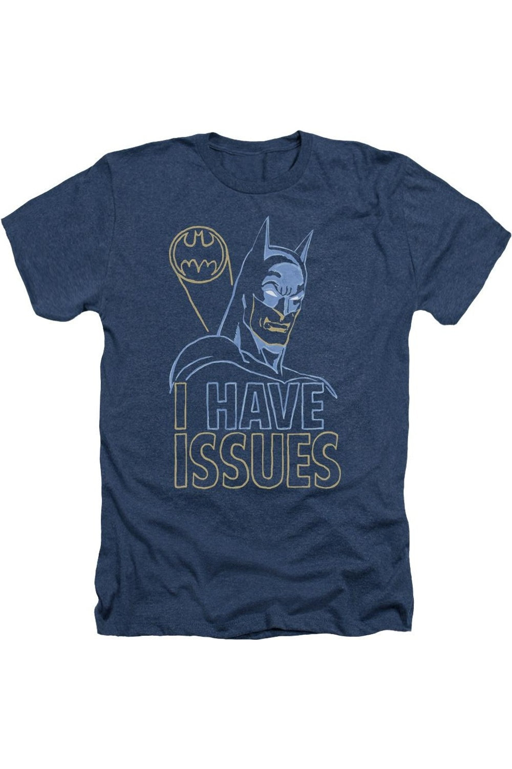

DC Comics Issues Adult Heather Tee / Футболка Gildan, темно-синий