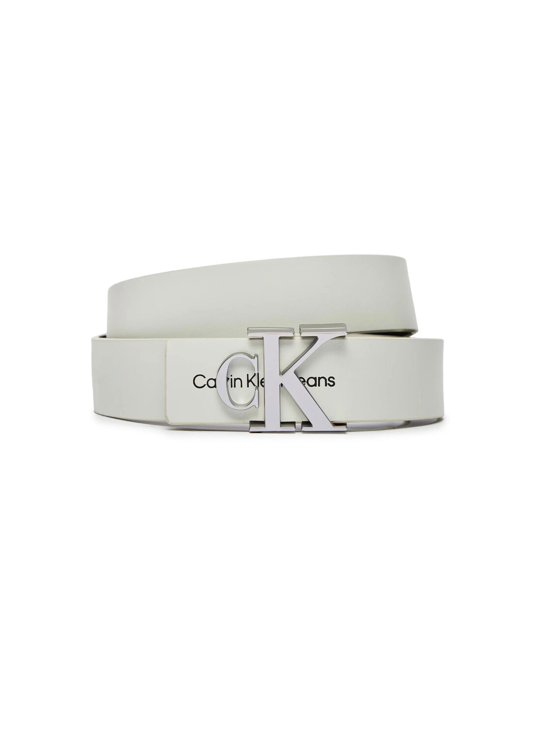 

Ремень cintura in pelle con logo donna Calvin Klein, белый