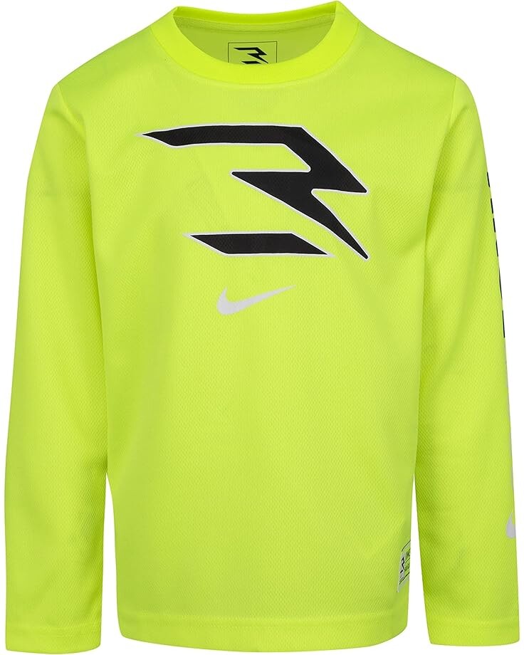 

Лонгслив Nike 3BRAND Kids Signature Long Sleeve Tee, цвет Volt