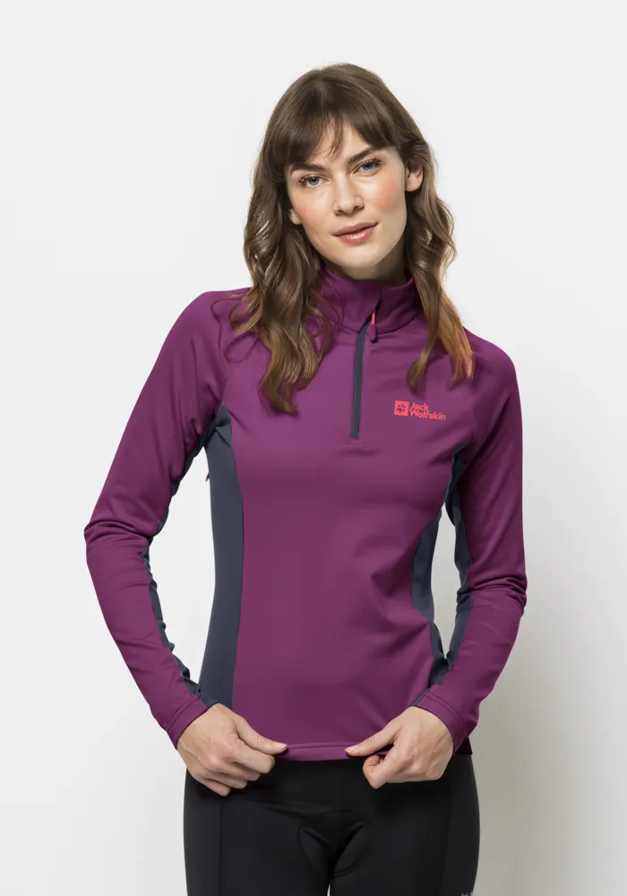 

Свитер с воротником стойкой Jack Wolfskin "MOROBBIA HZ W", цвет Wild-Berry