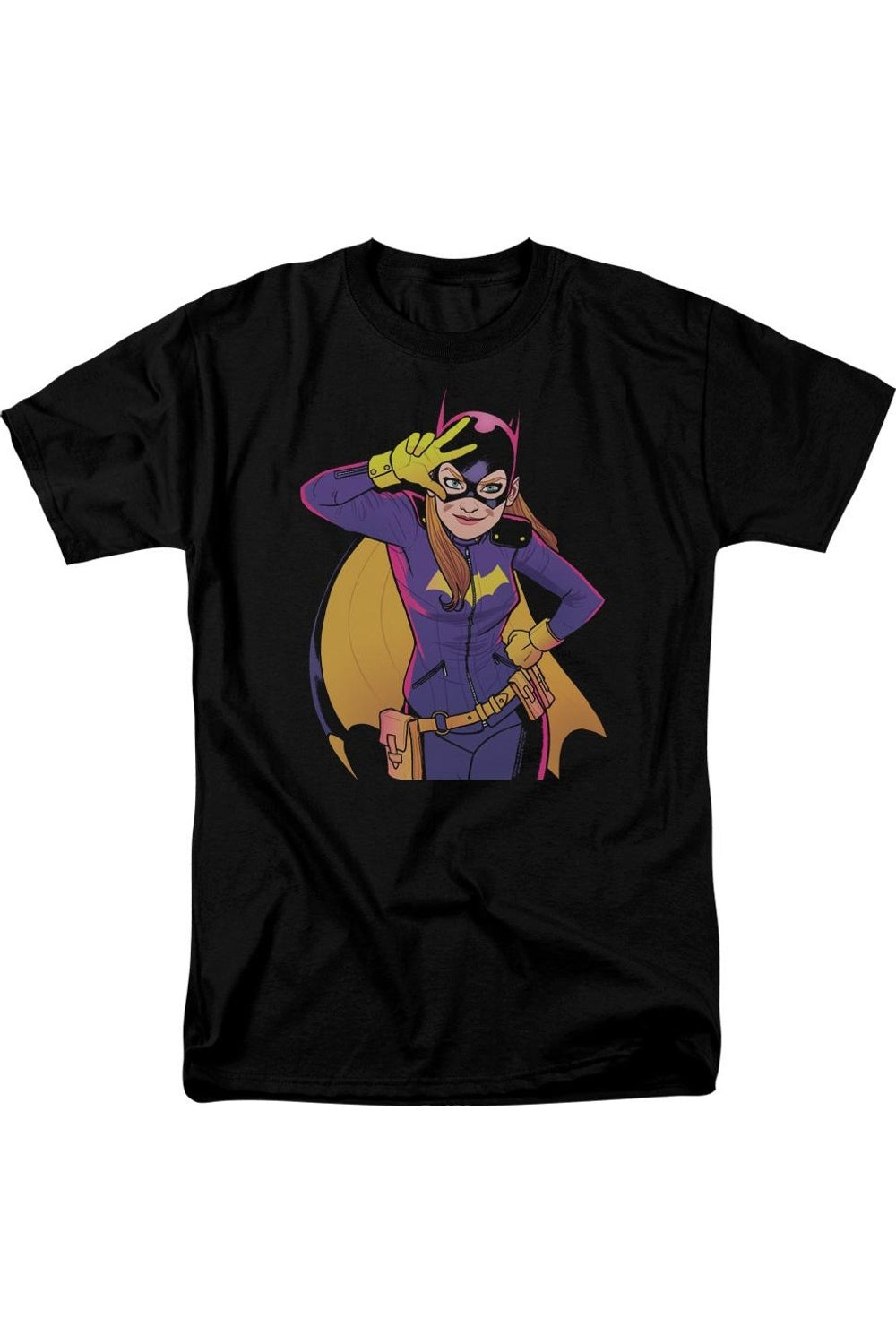 

Футболка с коротким рукавом для взрослых Batman Batgirl Moves Gildan, черный