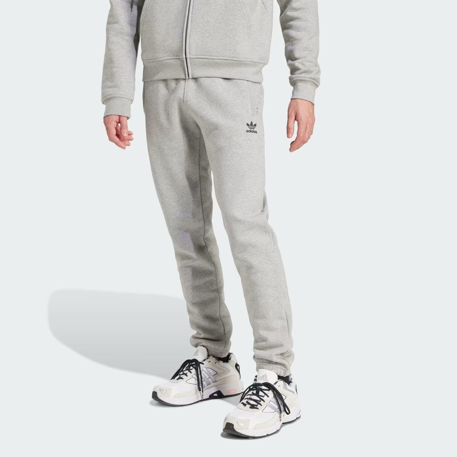 

Брюки Trefoil Essentials Adidas, цвет Medium Grey Heather