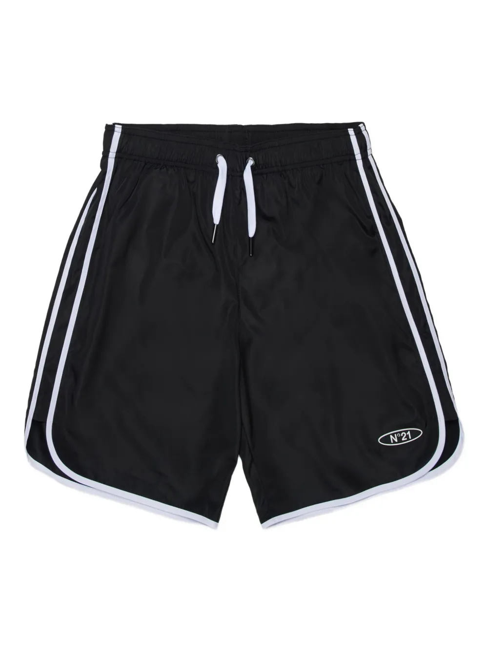 

Плавки-шорты с логотипом Nº21 Kids, черный