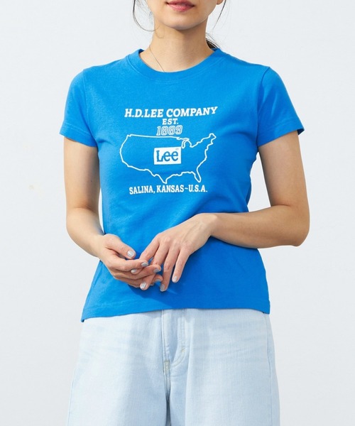 

Футболка с коротким рукавом, логотип Lee, синий