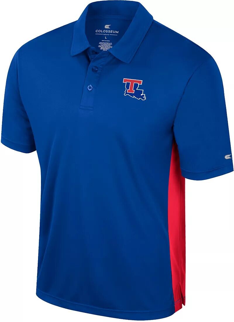 

Colosseum Мужская синяя футболка-поло Louisiana Tech Bulldogs