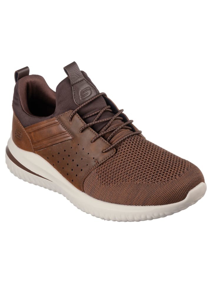 

Кроссовки на шнуровке DELSON 3.0 Skechers, темно-коричневый