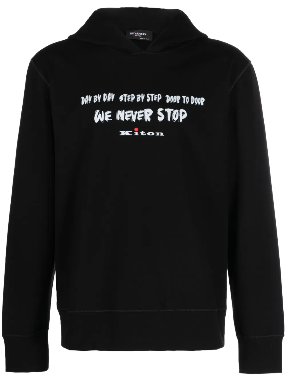 

Худи с надписью Kiton, черный