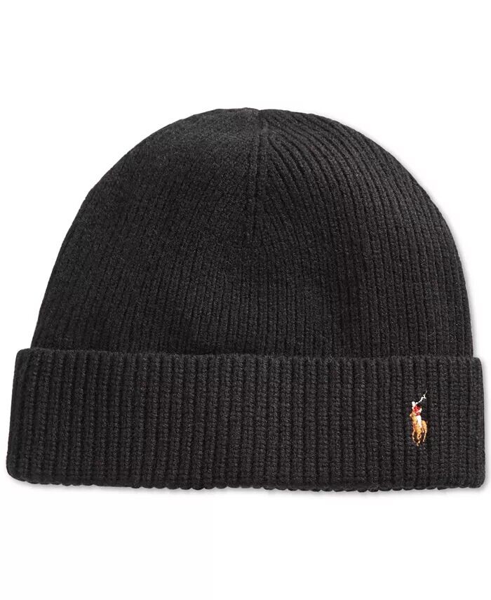 

Мужская фирменная шляпа с манжетами Polo Ralph Lauren, черный