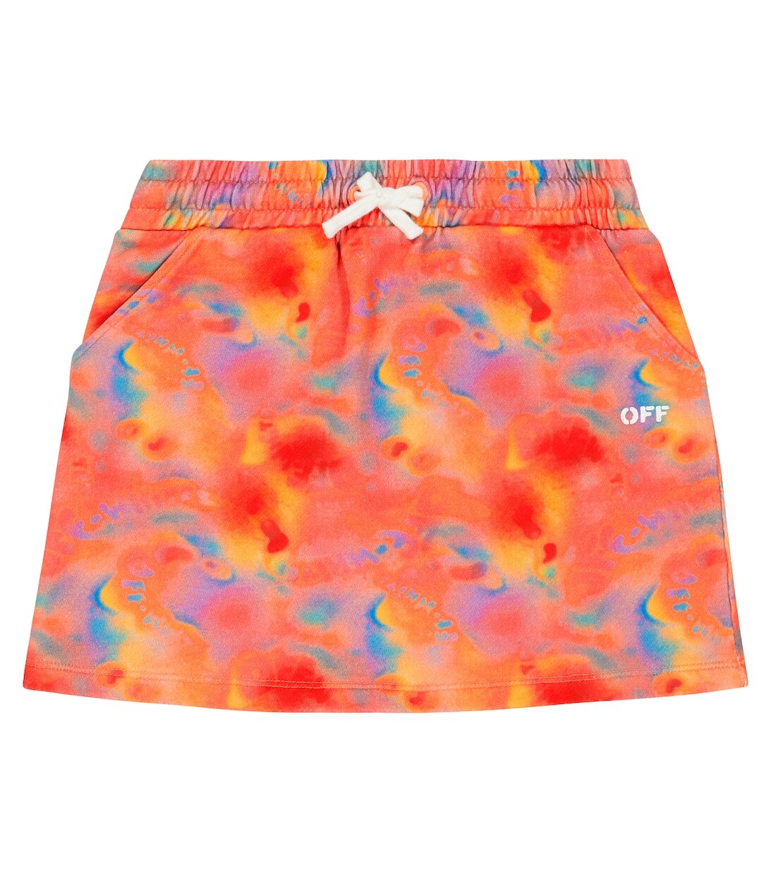 

Хлопковая юбка Off-White, белый