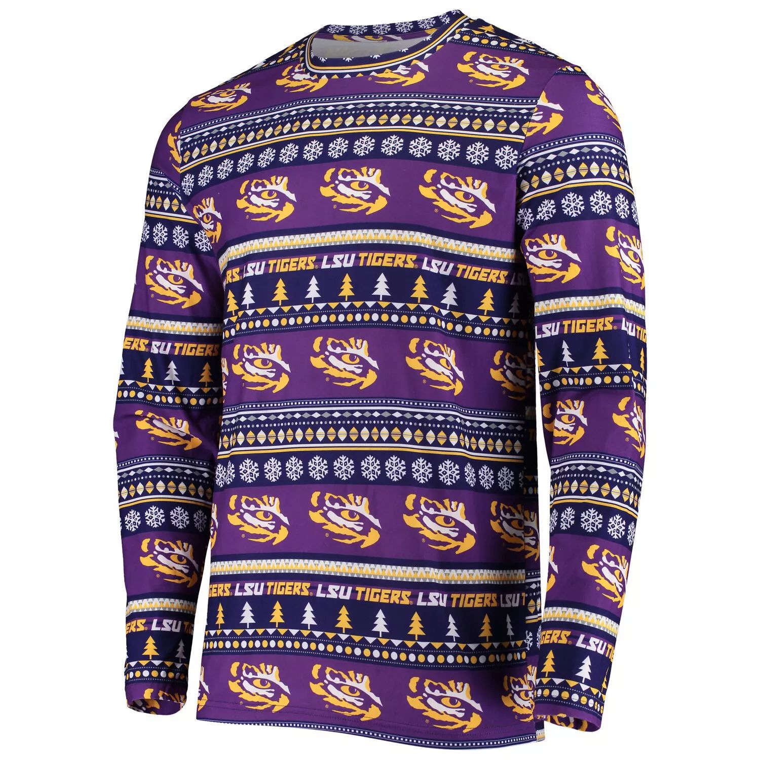 

Мужской комплект из топа и брюк с длинными рукавами Concepts Sport Purple LSU Tigers Ugly Sweater