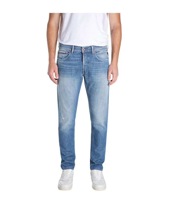 

Узкие джинсы ярко-индигового цвета. Replay, синий