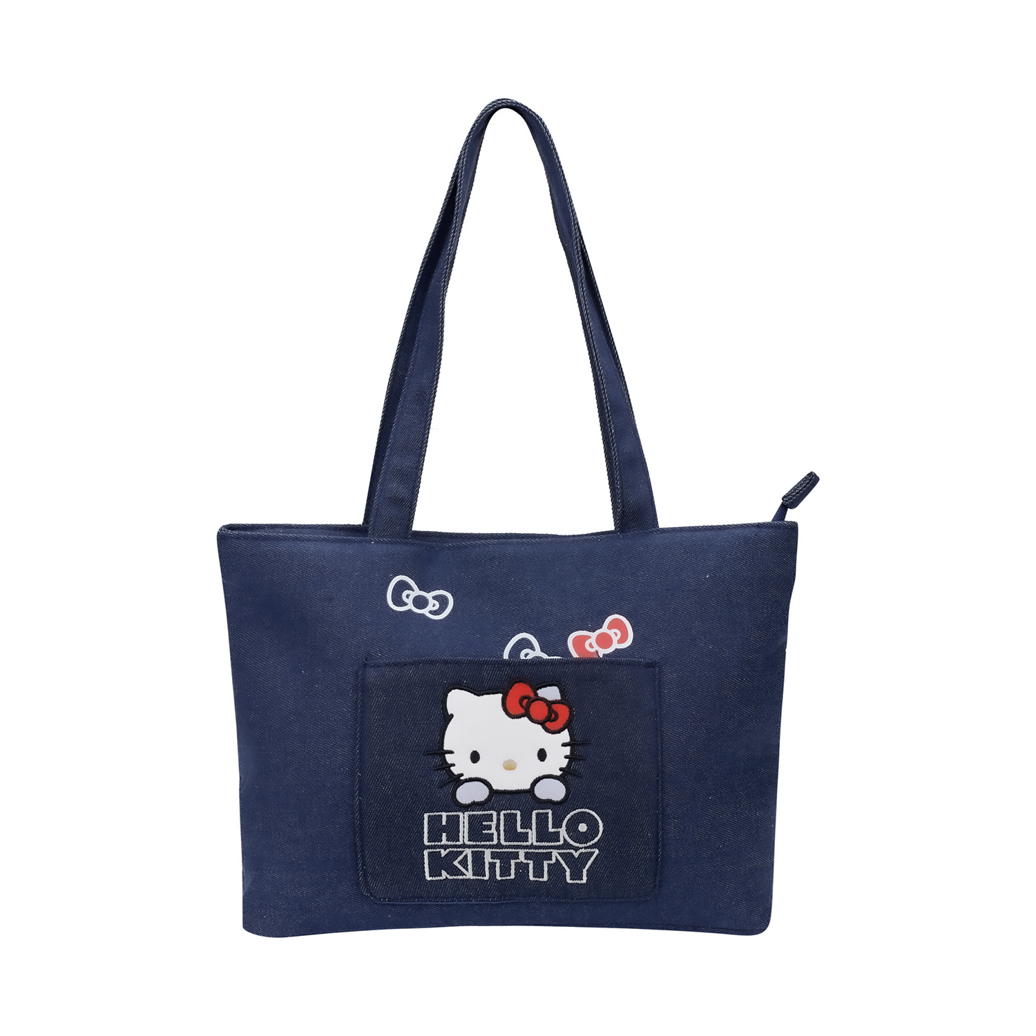 

Sanrio Сумка-шоппер Hello Kitty из полиэстера, Denim Blue Hello Kitty Bag