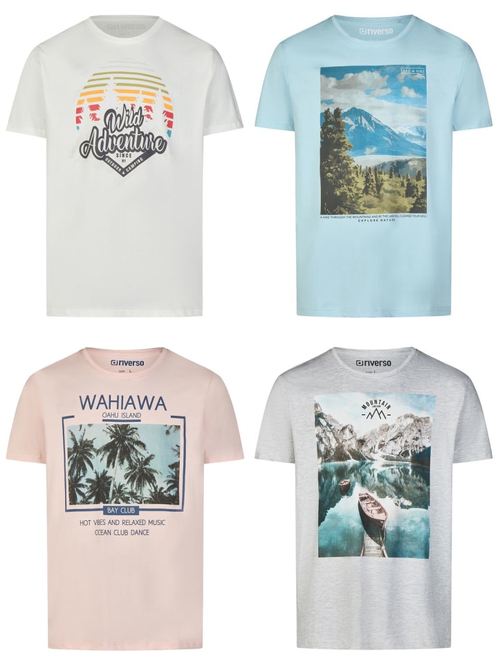 

Набор из 4 разноцветных футболок RIVLukas