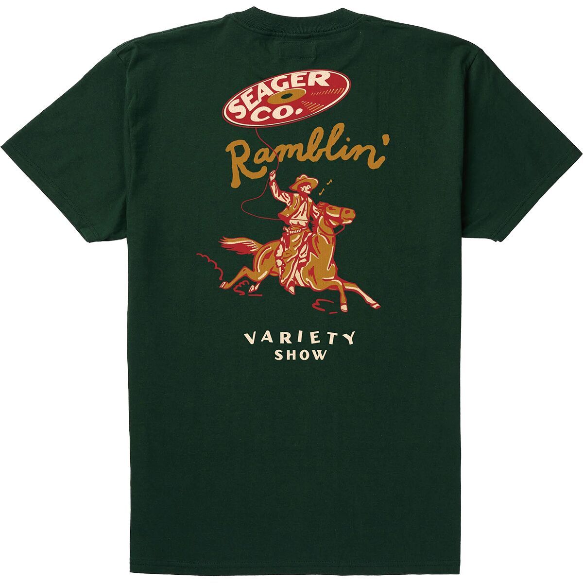 

Футболка Ramblin' variety show Seager Co., зеленый