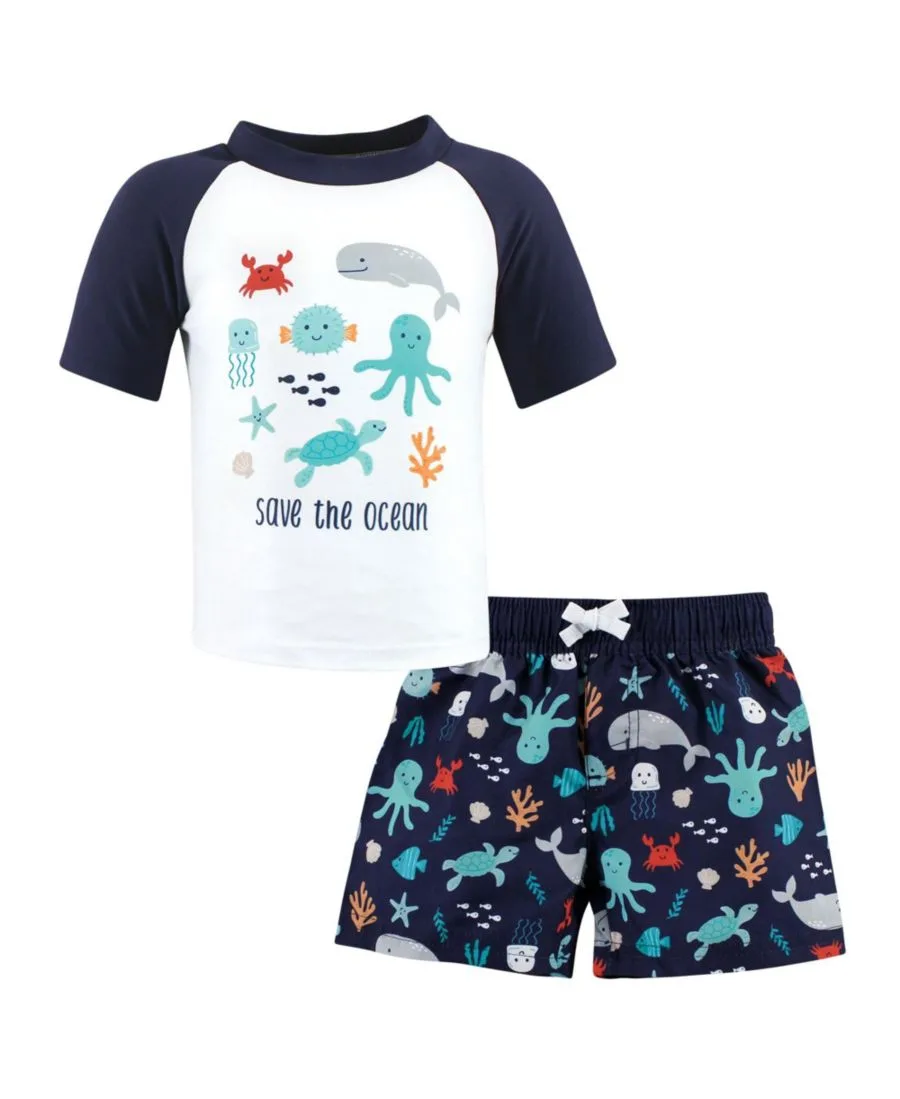 Комплект для плавания «Рашгард», морские персонажи Hudson Baby, Sea Characters