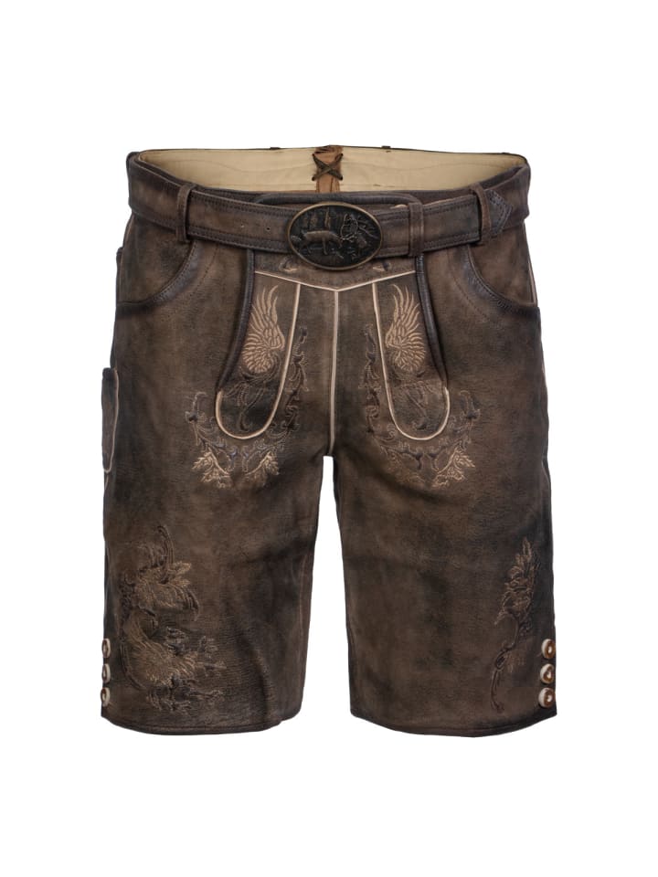 

Spieth & Wensky Кожаные брюки, коричневые