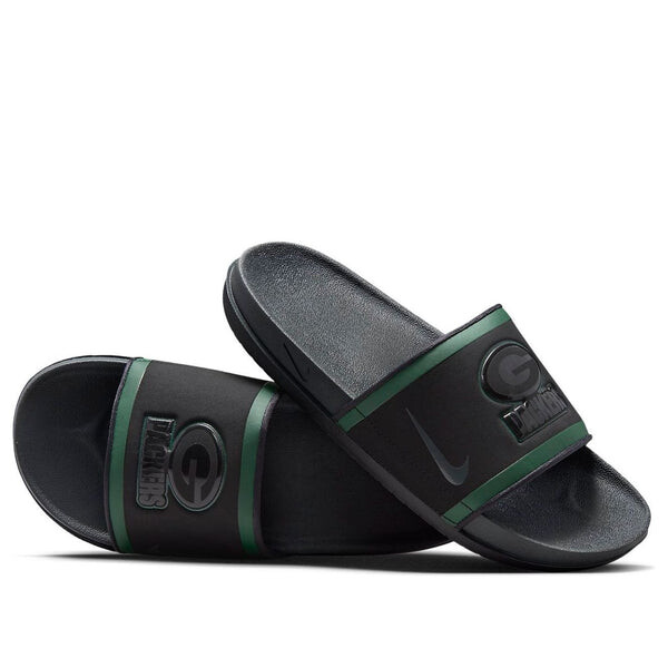 

Тапочки nfl x offcourt slide 'green bay packers' Nike, черный