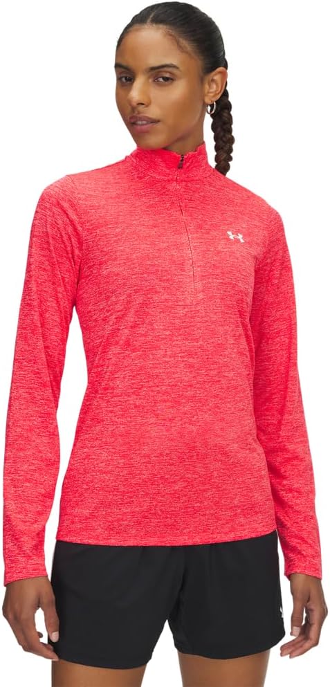 

Футболка Under Armour Women's Tech Twist Quarter Zip, (713) Racer Red/White, Белый, Футболка Under Armour Women's Tech Twist Quarter Zip, (713) Racer Red/White