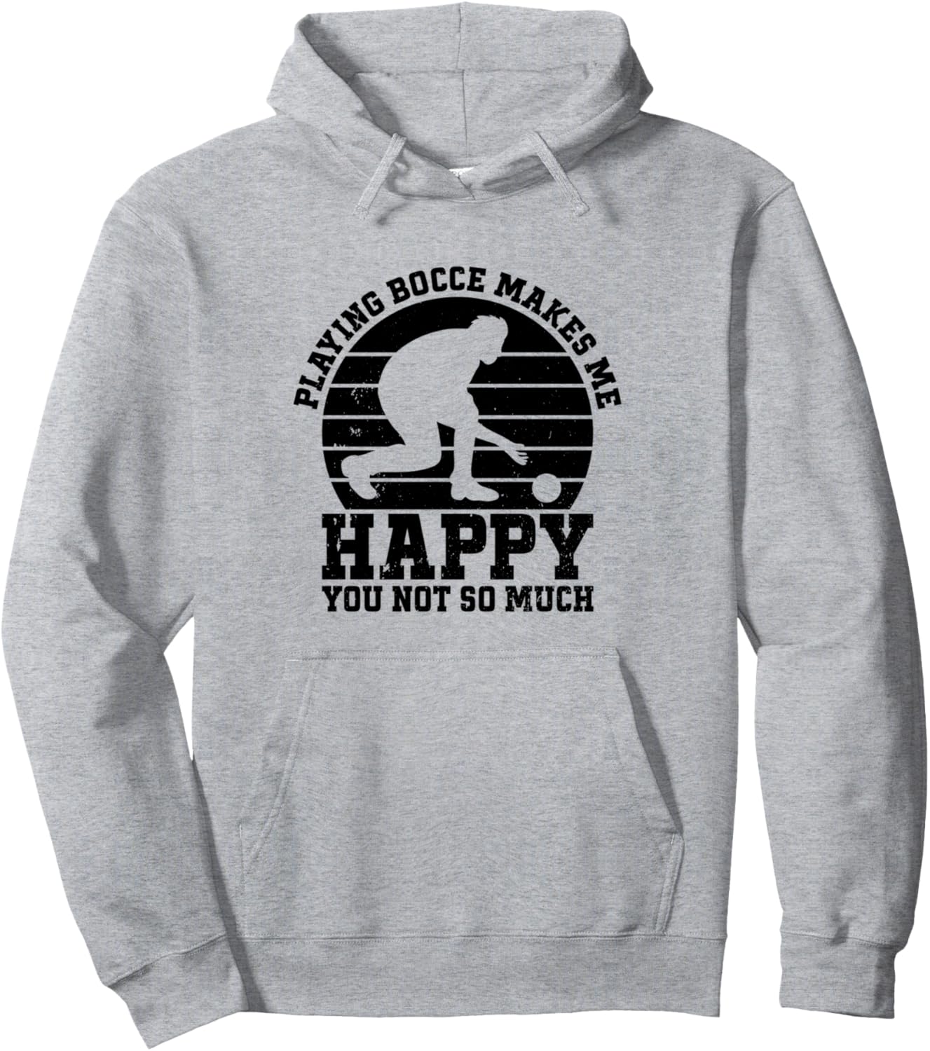 

Игра в бочче не принесет вам много радости - Толстовка с надписью Бочче Boccia Player Bocce Ball Player, серый