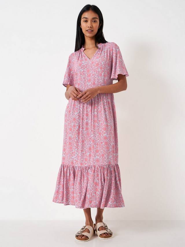 

Платье eva с цветочным принтом Crew Clothing, цвет Multi/Pink