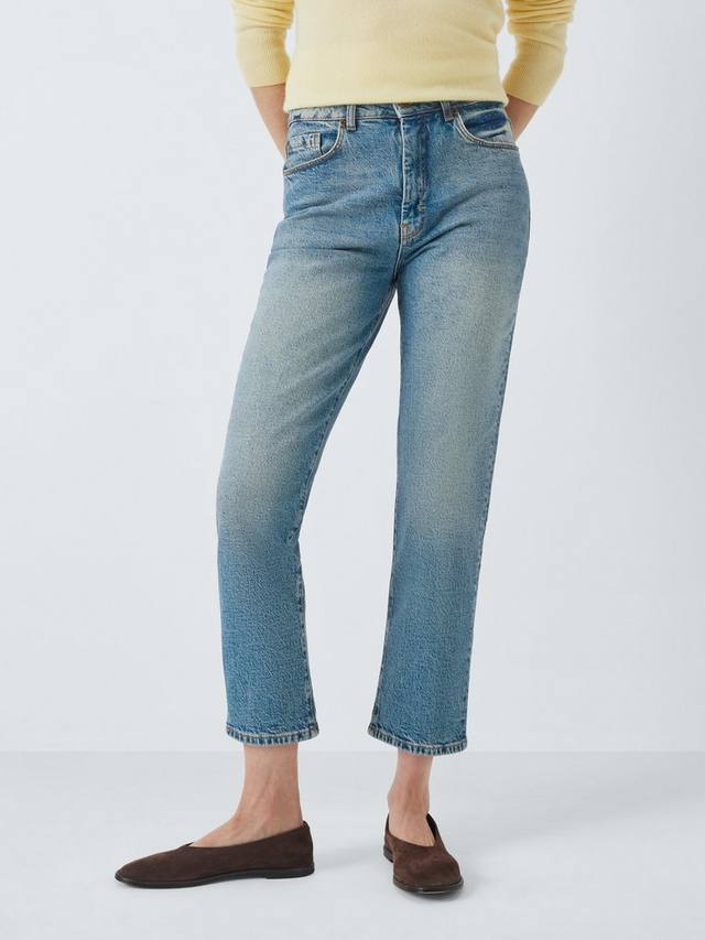 

Аутентичные джинсы с узкими штанинами John Lewis, цвет Blue Mid Wash