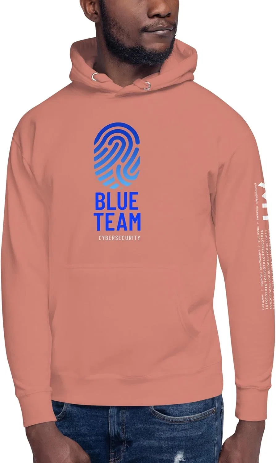 Худи Cyber Security Blue Team, Unisex, Dusty Rose