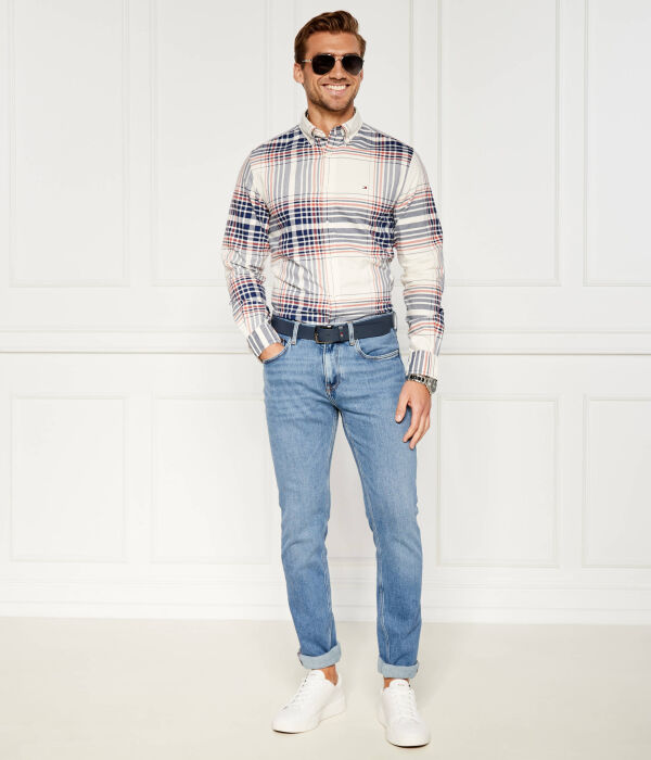 Рубашка мужская Tommy Hilfiger оксфордская в клетку, мультиколор — фото 2