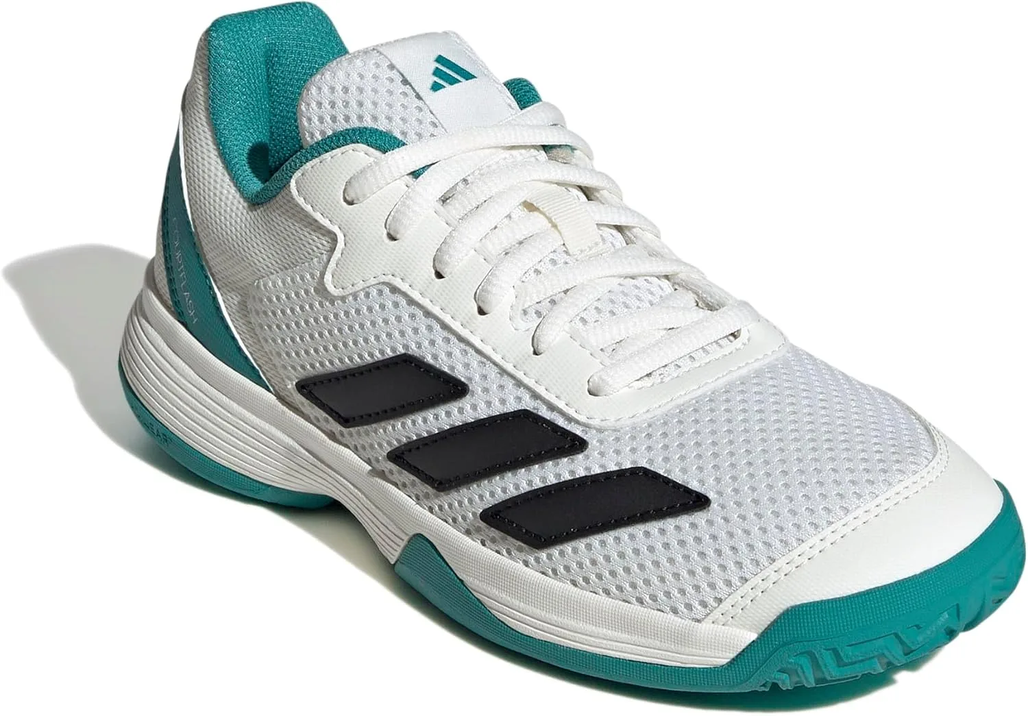 Детские теннисные кроссовки Courtflash унисекс для детей adidas, кремовый — фото 3