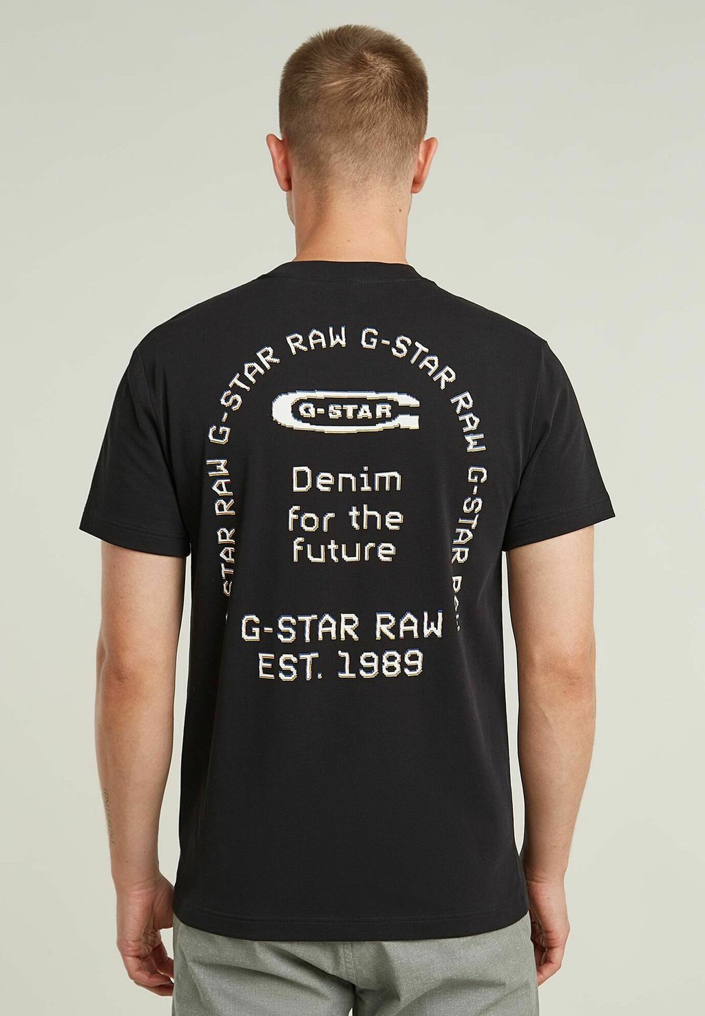 

Футболка с принтом BACK LOGO G-STAR, черный