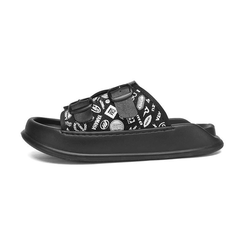 

Мужские тапочки-слайды Stitching Quick Dry Slide Shiozawa, Black White