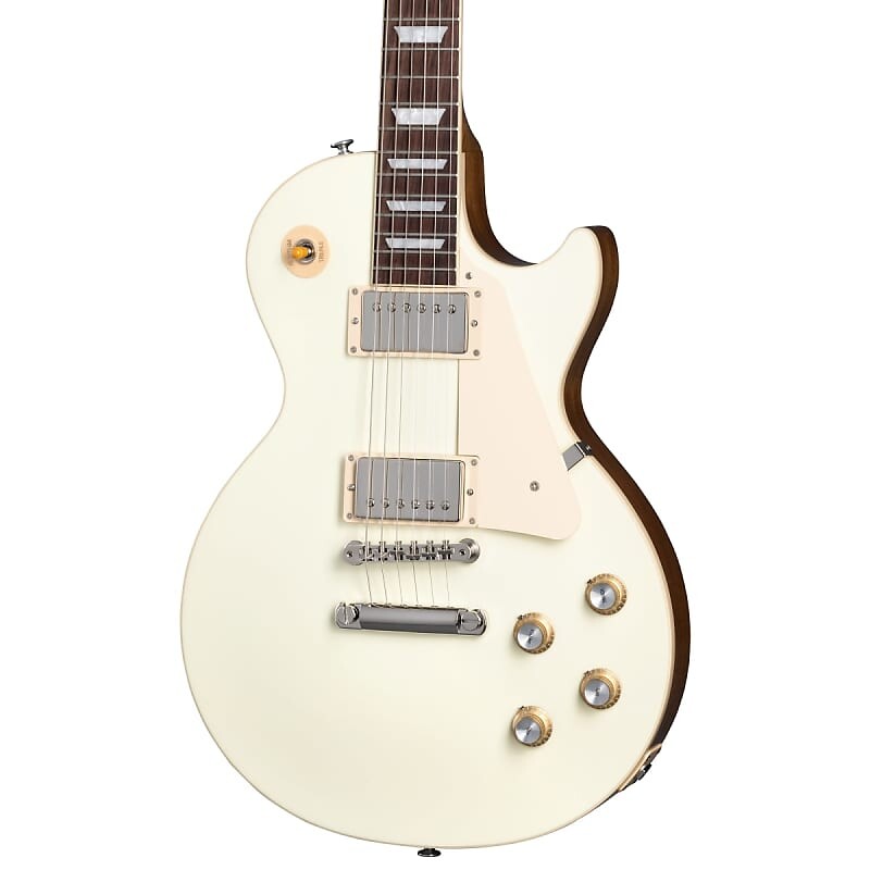 

Электрогитара Gibson Les Paul Standard 60s Plain Top Guitar w/ Gibson Hardshell Case - Classic White