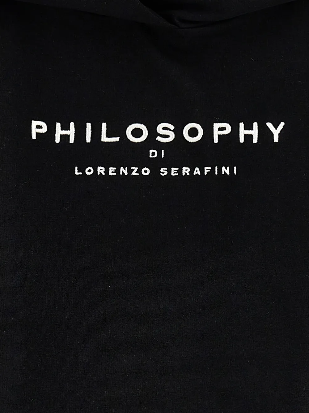 Худи с логотипом Philosophy Di Lorenzo Serafini Kids, черный — фото 3