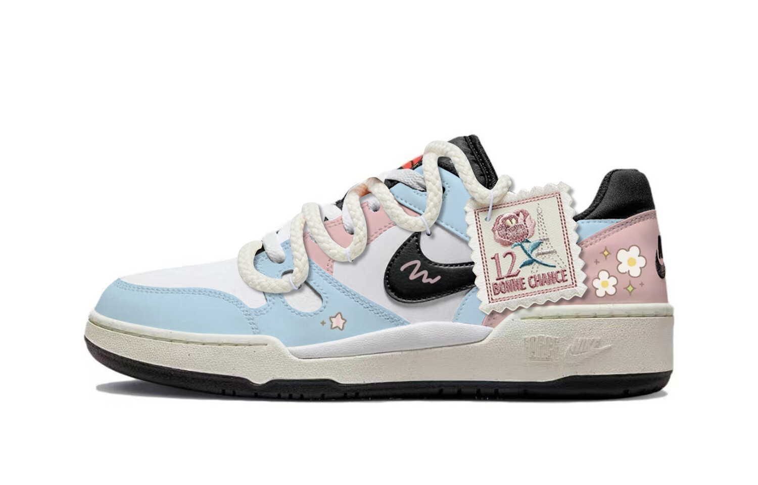 

Мужские кроссовки для скейтбординга Full Force Low-Touch Pink Nike, лазурный, Синий, Мужские кроссовки для скейтбординга Full Force Low-Touch Pink Nike, лазурный