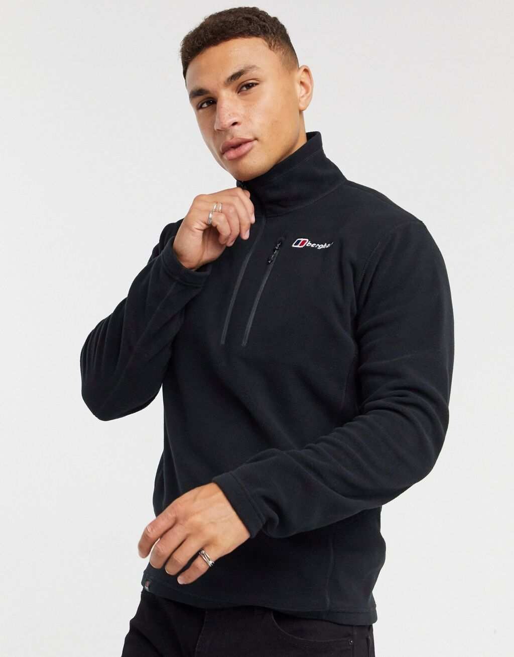 

Черный флис на молнии 1/4 Berghaus Prism