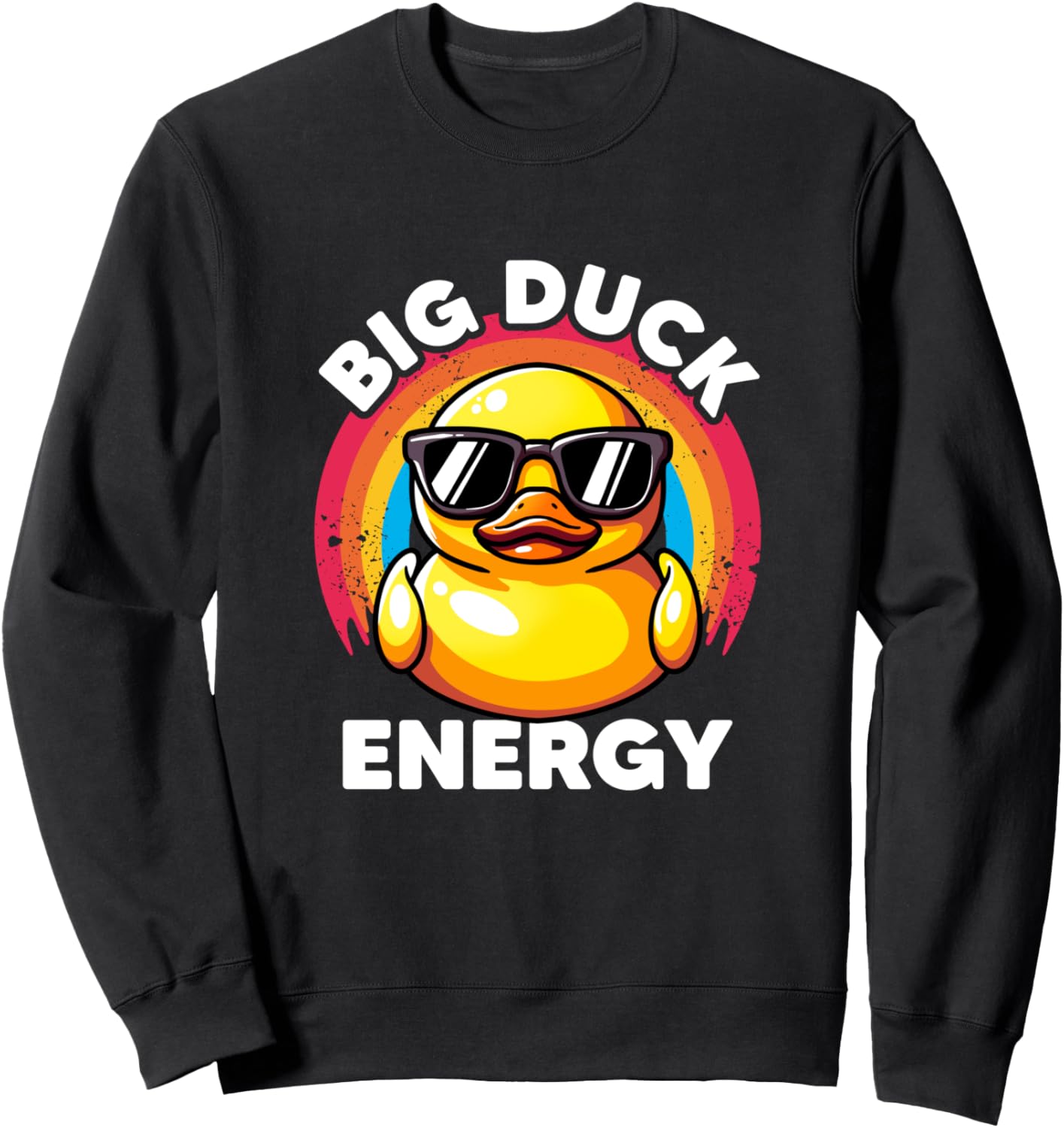 

Толстовка с резиновой уточкой Big Duck Energy Ducky I Love Ducks Big Duck Energy Cute Duck Rubber Crew Ducky Lover, черный