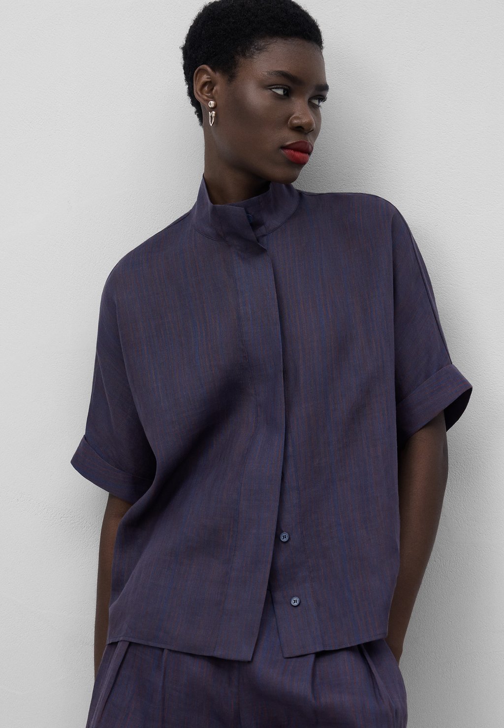 

Блузка на пуговицах ADOLFO DOMINGUEZ, синий