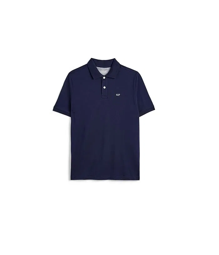 Поло Vineyard Vines Kids Edgartown Pique, Blue Blazer