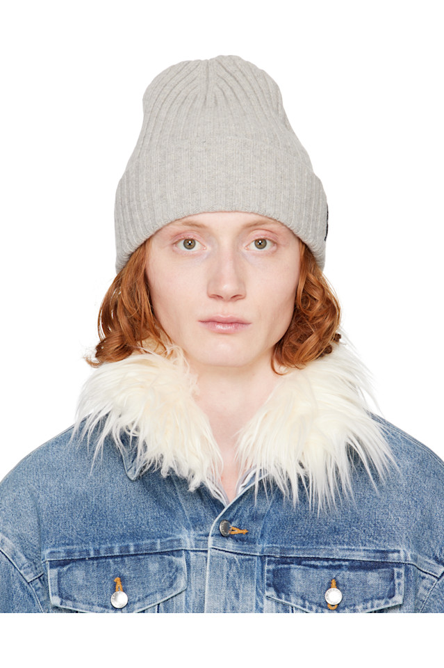 

Ребристый бини Alexander Wang, серый