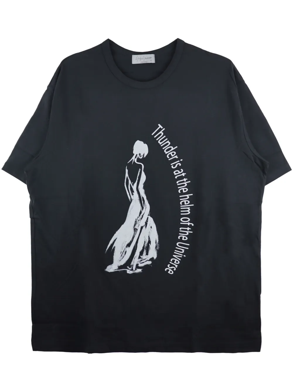 

Футболка с логотипом Yohji Yamamoto, черный