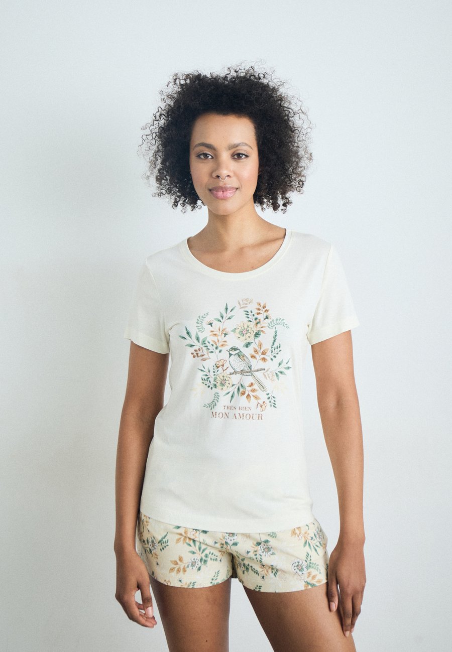 

Пижамный комплект LASCANA VIVANCE DREAMS BY LASCANA L‘AUTOMNE SHORTY , Beige /Beige