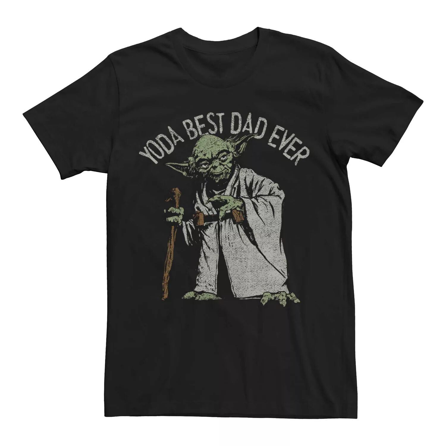 

Мужская винтажная футболка Yoda Best Dad Ever Star Wars