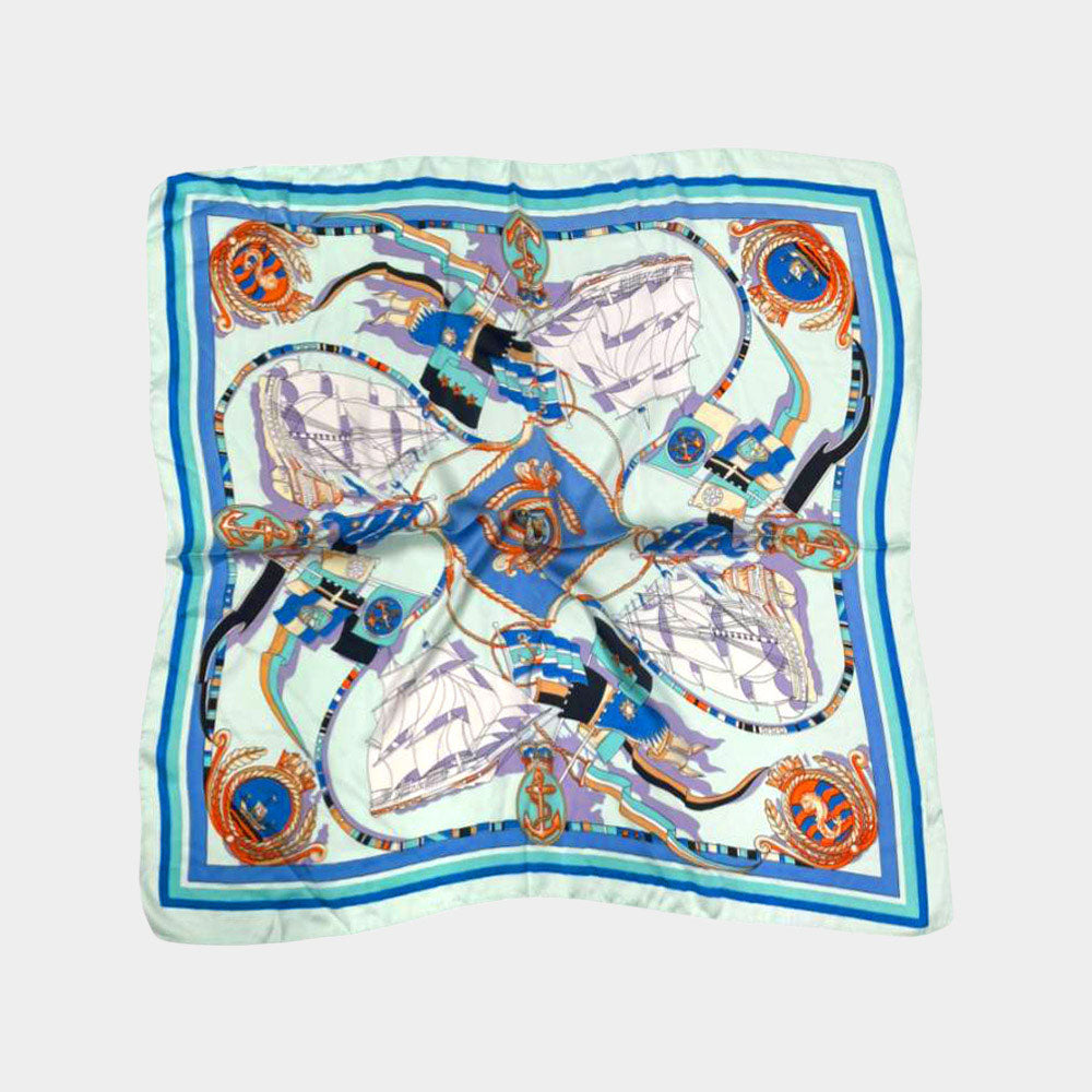 

Квадратный шелковистый атласный шарф-шаль с абстрактным узором Truedames, Multi